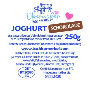 Joghurt Schokolade